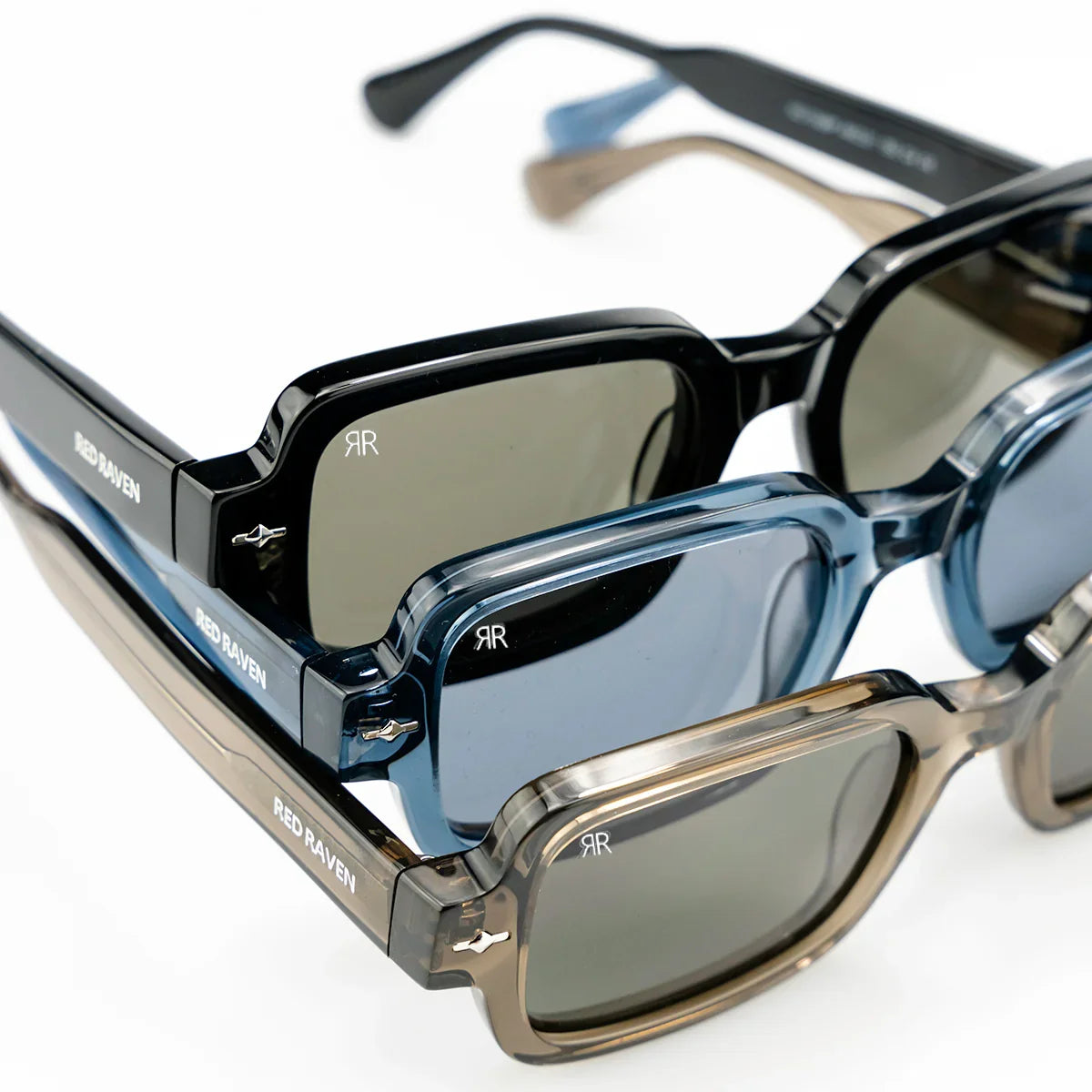 Men's Sunglasses Red Raven Black